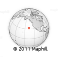 Outline Map of the Area around 32° 8' 5" N, 136° 46' 30" W, rectangular outline
