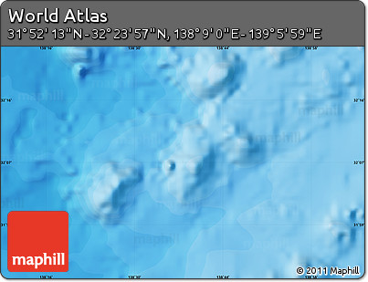 Political Map of the Area around 32° 8' 5" N, 138° 37' 30" E