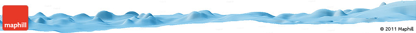 Shaded Relief Horizon Map of the Area around 32° 8' 5" N, 139° 28' 29" E