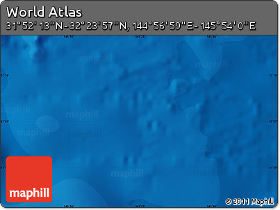 Political Map of the Area around 32° 8' 5" N, 145° 25' 30" E
