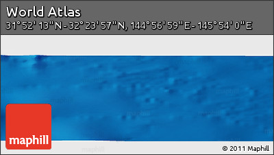 Physical Panoramic Map of the Area around 32° 8' 5" N, 145° 25' 30" E