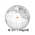 Outline Map of the Area around 32° 8' 5" N, 145° 16' 30" W, rectangular outline