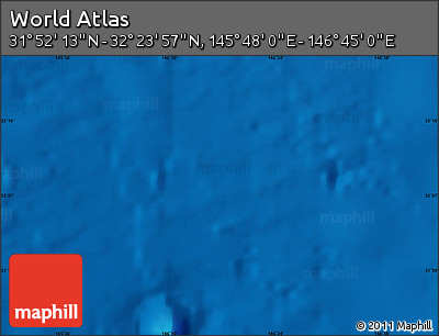 Physical Map of the Area around 32° 8' 5" N, 146° 16' 30" E