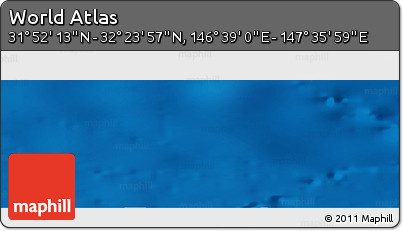 Physical Panoramic Map of the Area around 32° 8' 5" N, 147° 7' 30" E
