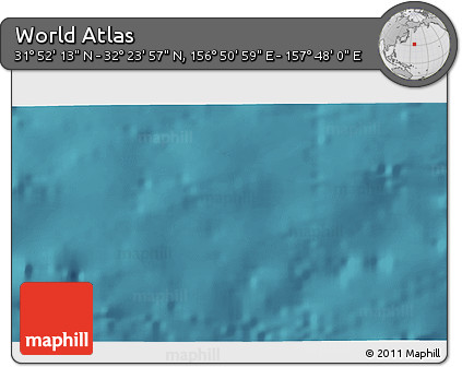Satellite 3D Map of the Area around 32° 8' 5" N, 157° 19' 29" E