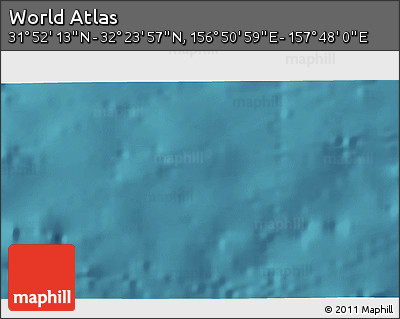 Satellite 3D Map of the Area around 32° 8' 5" N, 157° 19' 29" E