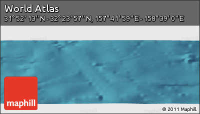 Satellite Panoramic Map of the Area around 32° 8' 5" N, 158° 10' 30" E