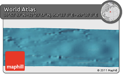 Satellite Panoramic Map of the Area around 32° 8' 5" N, 159° 1' 30" E