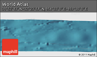 Satellite Panoramic Map of the Area around 32° 8' 5" N, 159° 1' 30" E