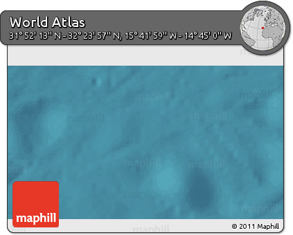 Satellite 3D Map of the Area around 32° 8' 5" N, 15° 13' 29" W
