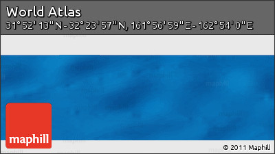 Physical Panoramic Map of the Area around 32° 8' 5" N, 162° 25' 30" E
