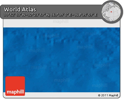 Physical 3D Map of the Area around 32° 8' 5" N, 164° 7' 30" E