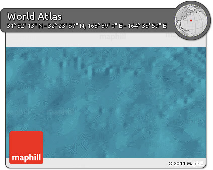 Satellite 3D Map of the Area around 32° 8' 5" N, 164° 7' 30" E