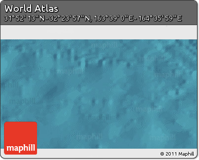 Satellite 3D Map of the Area around 32° 8' 5" N, 164° 7' 30" E