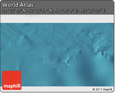 Satellite 3D Map of the Area around 32° 8' 5" N, 164° 58' 29" E