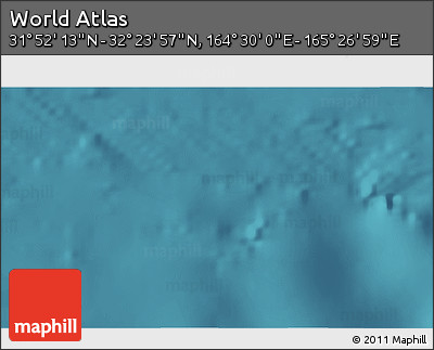 Satellite 3D Map of the Area around 32° 8' 5" N, 164° 58' 29" E