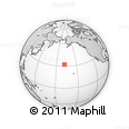 Outline Map of the Area around 32° 8' 5" N, 168° 13' 29" W, rectangular outline