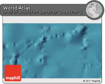Satellite 3D Map of the Area around 32° 8' 5" N, 25° 25' 29" W
