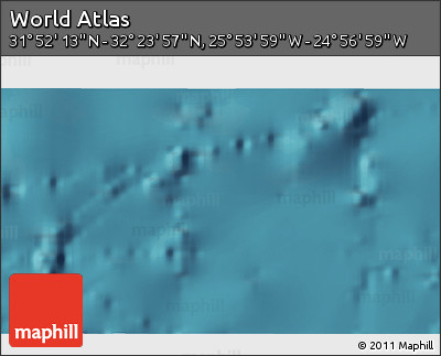 Satellite 3D Map of the Area around 32° 8' 5" N, 25° 25' 29" W