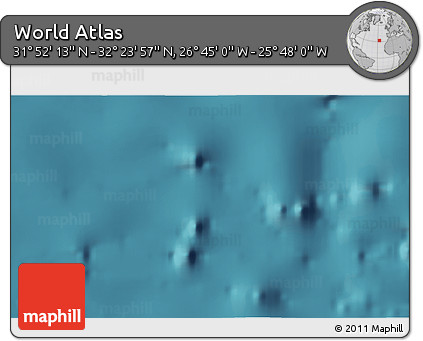 Satellite 3D Map of the Area around 32° 8' 5" N, 26° 16' 29" W