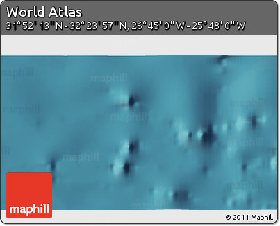 Satellite 3D Map of the Area around 32° 8' 5" N, 26° 16' 29" W