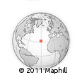 Outline Map of the Area around 32° 8' 5" N, 30° 31' 29" W, rectangular outline