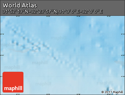Physical Map of the Area around 32° 8' 5" N, 31° 31' 29" E