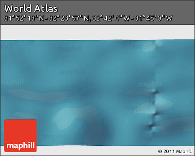Satellite 3D Map of the Area around 32° 8' 5" N, 32° 13' 30" W