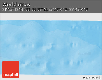 Political 3D Map of the Area around 32° 8' 5" N, 33° 13' 30" E