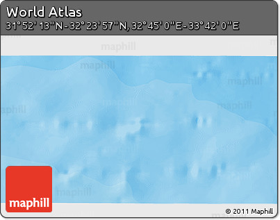 Political 3D Map of the Area around 32° 8' 5" N, 33° 13' 30" E