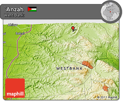 Physical 3D Map of `Anzah