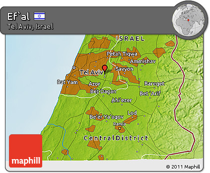 Physical 3D Map of Ef`al