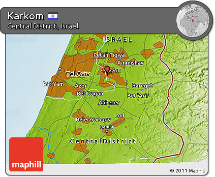 Physical 3D Map of Karkom