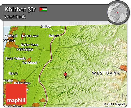 Physical 3D Map of Khirbat Şīr