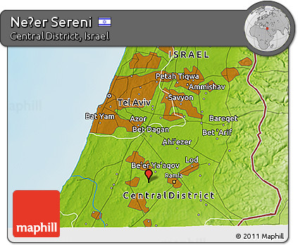 Physical 3D Map of Neẕer Sereni