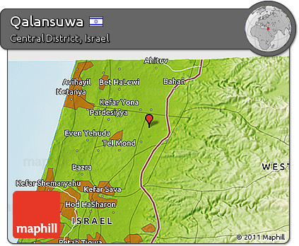 Physical 3D Map of Qalansuwa