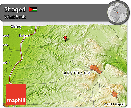 Physical 3D Map of Shaqed