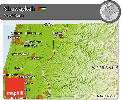 Physical 3D Map of Shuwaykah