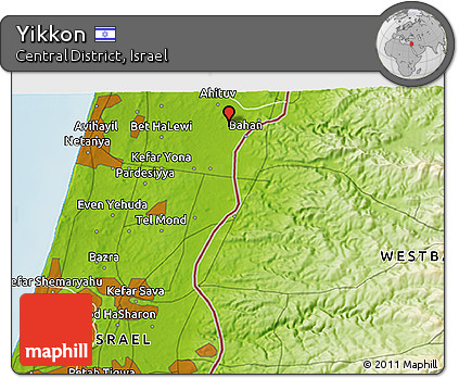 Physical 3D Map of Yikkon