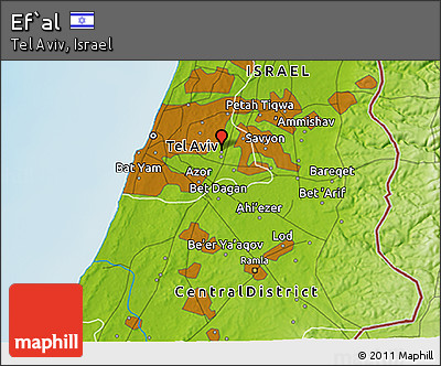 Physical 3D Map of Ef`al
