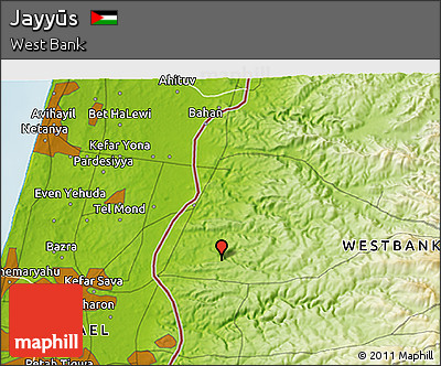 Physical 3D Map of Jayyūs