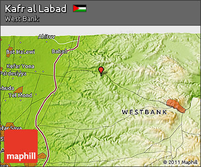 Physical 3D Map of Kafr Al Labad