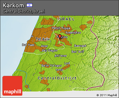 Physical 3D Map of Karkom