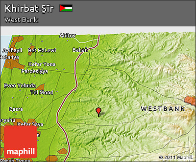 Physical 3D Map of Khirbat Şīr