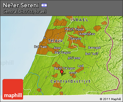 Physical 3D Map of Neẕer Sereni