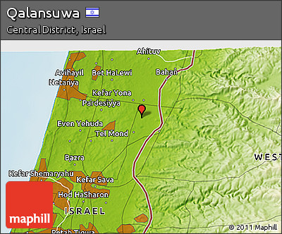 Physical 3D Map of Qalansuwa