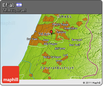 Physical 3D Map of Ef`al