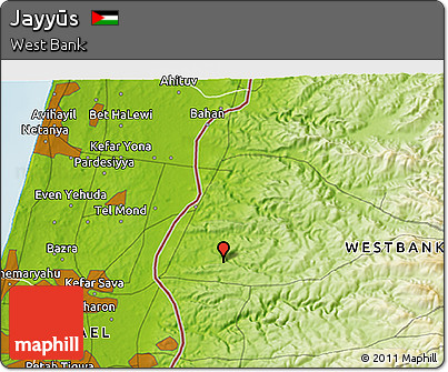 Physical 3D Map of Jayyūs