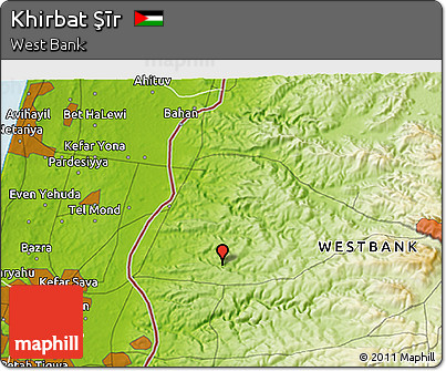 Physical 3D Map of Khirbat Şīr