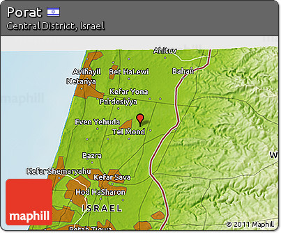 Physical 3D Map of Porat